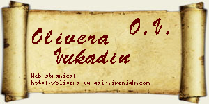 Olivera Vukadin vizit kartica